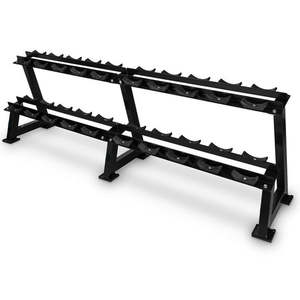 Weight Training: Two Layer Dumbell Rack
