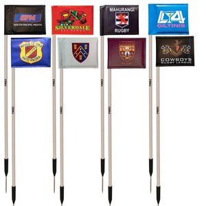 Pole Flag Sets: Sideline Poles with Printed Rigid Flags