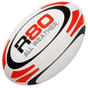 Rugby Balls: R80 Rugby All Weather Training Ball Size 5