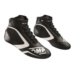Kart Boots: OMP Boots KS1 Black/White