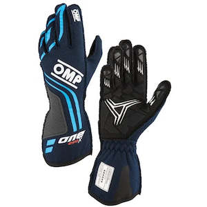 Racing Gloves: OMP Gloves One Evo X Blue 2024