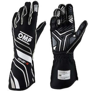 Racing Gloves: OMP Gloves ONE S Black