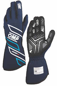 Racing Gloves: One S Gloves - Navy Blue/Cyan 2025