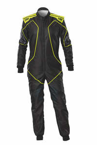 OMP Suit KS3X ART Style 2 Black/Fluro Yellow Child