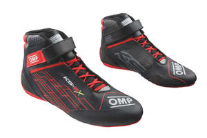 Kart Boots: OMP Boots KS2X Black/Red MY2026