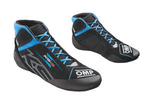Kart Boots: OMP Boots KS3 Black/Cyan MY2026