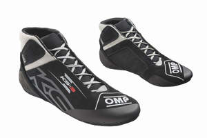 Kart Boots: OMP Boots KS3 Black/Silver MY2026