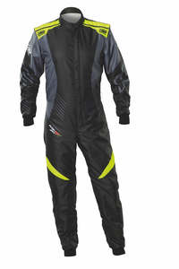 OMP Suit KS2X Art Black/Fluro Yellow Child