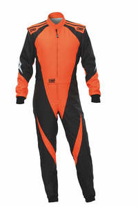 Omp Karting Suits: OMP Suit KS-3X Black/Fluro Orange