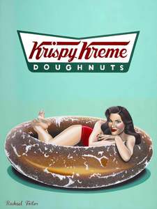 Printed Artwork: Krispy Kreme PinUp Print