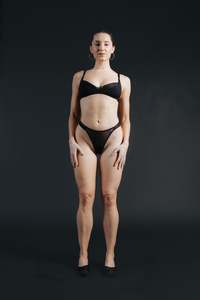 Underwear: Mesh Mid G Brief - Black (PO)