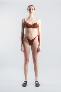 Swim: Jill Twist Swim Top - Burnt Ochre (PO)