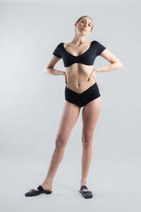 Swim Tops: Mini Geraldine Swim Top - Black (PO)