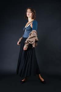 Shorts Current: Norma Maxi Skirt - Black (PO)