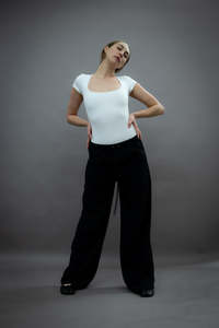 Clothing 1: 23 Bodysuit - Organic cotton stretch - Off-white (Ready-to-ship)