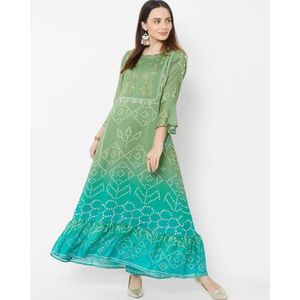 Indo Western: Bandhini Dress - IWKD0020