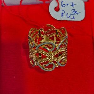 Gold Jewellery: 22ct Gold Designer Band in tri--colour - GJR049