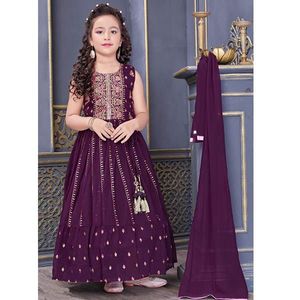 Girls: CGF023 - Gown Kameez for Children