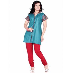 Indo Western: Short-Sleeve kurti - IWKT253