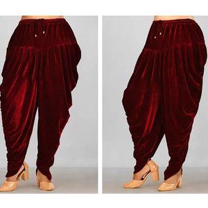 Indo Western: Velvet Dhoti Pants - IWP031