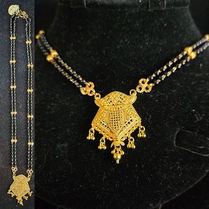 Gold Jewellery: 22ct Gold double row Mangalsutra - GJM020