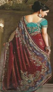 Shimmery Maroon with Blue - SE025