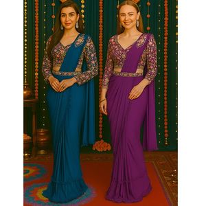Ready-made Saree - SR006