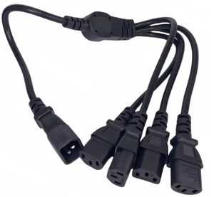 Products: C14 to 4x C13, Black