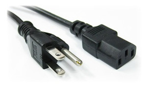 USA to C13, Black (18AWG)