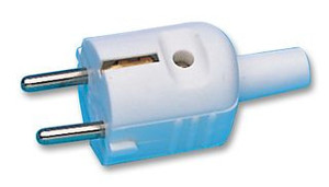 Products: Schuko back entry plug, White