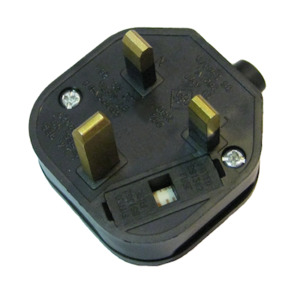 Products: UK 13A fused plug - Black