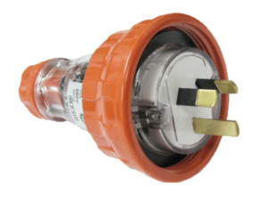 10A 3 pin lock plug Orange - Generic P310 (IP66)