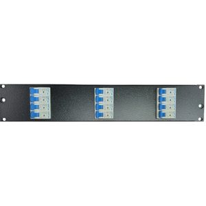 2U MCB Distribution Board Enclosure - Black