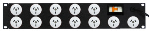 Products: Power Strip 12 Outlets 3pin 19in 2RU Horizontal Rack Mounted