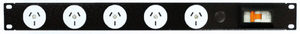 Products: Power Strip 5 Outlets 3pin 19in 1RU Horizontal Rack Mounted