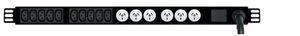 Products: Power Strip 16 Outlets IEC C13 + 3 Pin Outlets 0.7m Vertical Rack Mounted