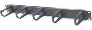 Cable Manager 1U metal panel plastic 'C' clips