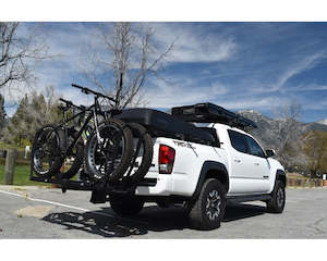 Bike Rack: INH122 TIRE HOLD HITCH RACK HD