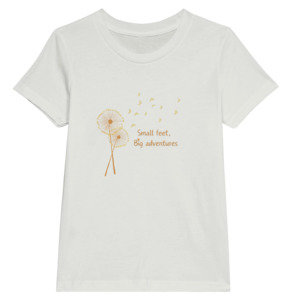 Small feet, Big adventures - Premium Kids Crewneck T-shirt