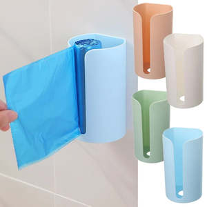 Nail-Free Wall Mounted Garbage Bag Dispenser & Organizer