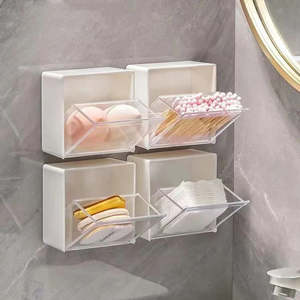 Storage Organization: Stick on Wall Boxes- Organise Small Item Clutter!