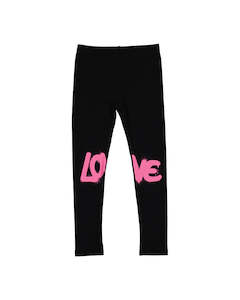Kissed By Radicool 2020 Autumn 1: KR2013 LOVE GRAFFITI LEGGING