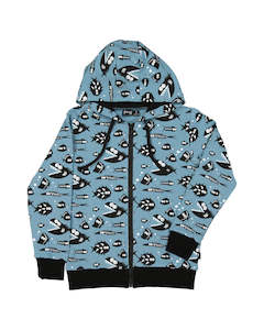 RD1804 WEIRD FISH ZIP HOOD