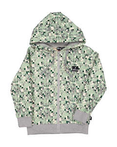 RD2308 PIXEL CAMO ZIP HOOD