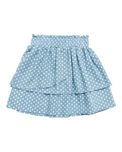 Skirt: KR1912 HEARTS CHAMBRAY RARA SKIRT