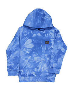Size 2: RD2333 BLUE TIE DYE POCKET HOOD