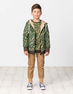 Boys Jackets: RD1531 LEOPARD TIGER PUFFER JACKET