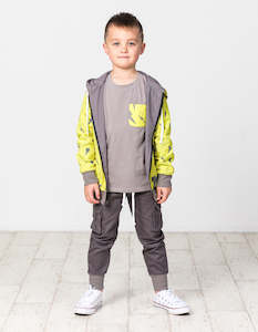 Boys Jackets: RD1507 NEON BOLT REVERSIBLE JACKET