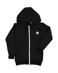 Rad Tribe Aw20: RT0613 TRIBE ZIP THROUGH HOOD IN BLACK