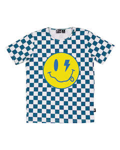 Radicool Dude Spring 3: RD2429 SMILEY CHEQUERBOARD TEE